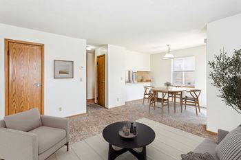 Separate dining room area